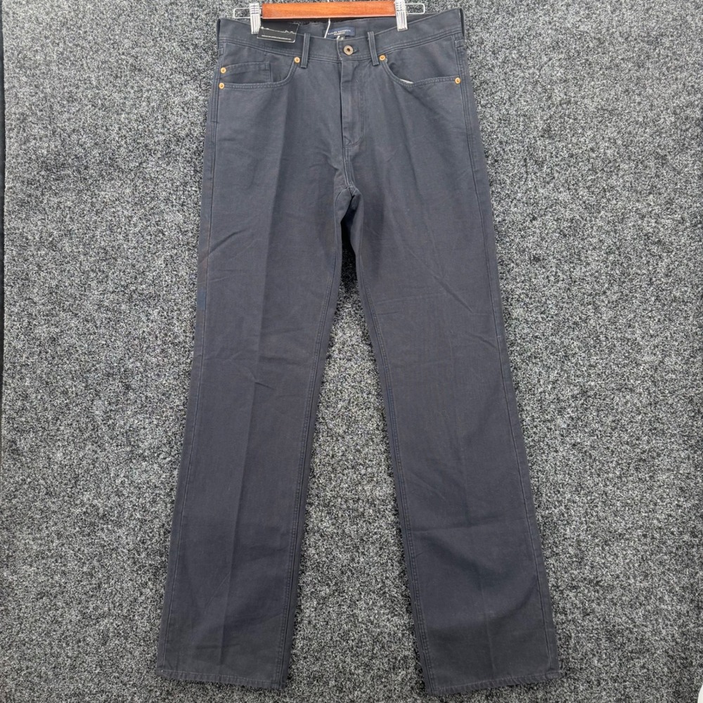 Banana Republic Mens Straight Fit Gray Cotton Canvas Pants 32x34 NWT